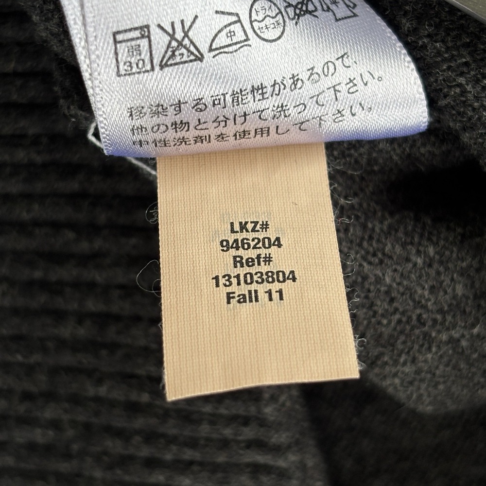 Eddie Bauer Quarter Zip Sweater Mens XL Charcoal Gray Mock Neck Pullover Knit - Picture 16 of 16